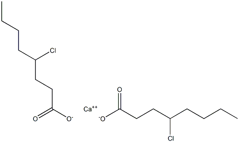 Bis(4-chlorooctanoic acid)calcium salt Struktur