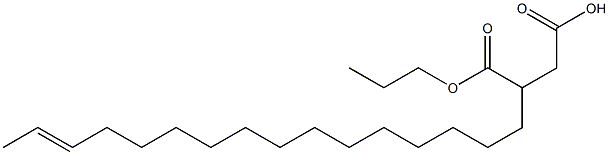 3-(14-Hexadecenyl)succinic acid 1-hydrogen 4-propyl ester Struktur