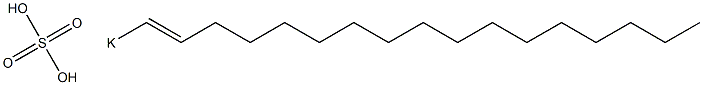 Sulfuric acid 1-heptadecenyl=potassium salt Struktur