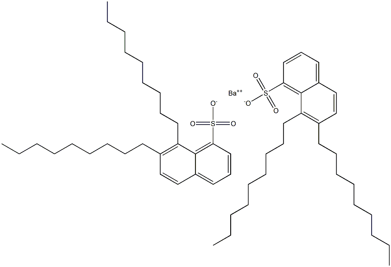 Bis(7,8-dinonyl-1-naphthalenesulfonic acid)barium salt Struktur