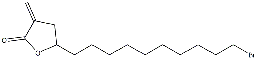 3-Methylene-5-(10-bromodecyl)-4,5-dihydrofuran-2(3H)-one Struktur