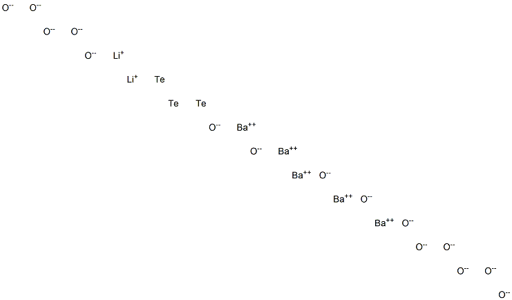 Pentabarium tritellurium dilithium pentadecaoxide Struktur