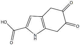 4,5,6,7-Tetrahydro-5,6-dioxo-1H-indole-2-carboxylic acid Struktur