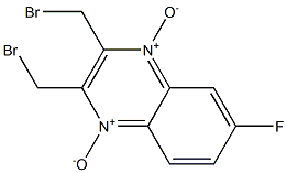 2,3-Bis(bromomethyl)-6-fluoroquinoxaline 1,4-dioxide Struktur