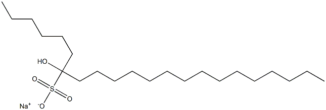 7-Hydroxydocosane-7-sulfonic acid sodium salt Struktur