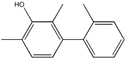 2,6-Dimethyl-3-(2-methylphenyl)phenol Struktur