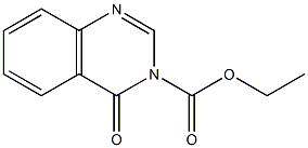 3,4-Dihydro-4-oxoquinazoline-3-carboxylic acid ethyl ester Struktur