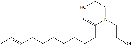 N,N-Bis(2-hydroxyethyl)-9-undecenamide Struktur