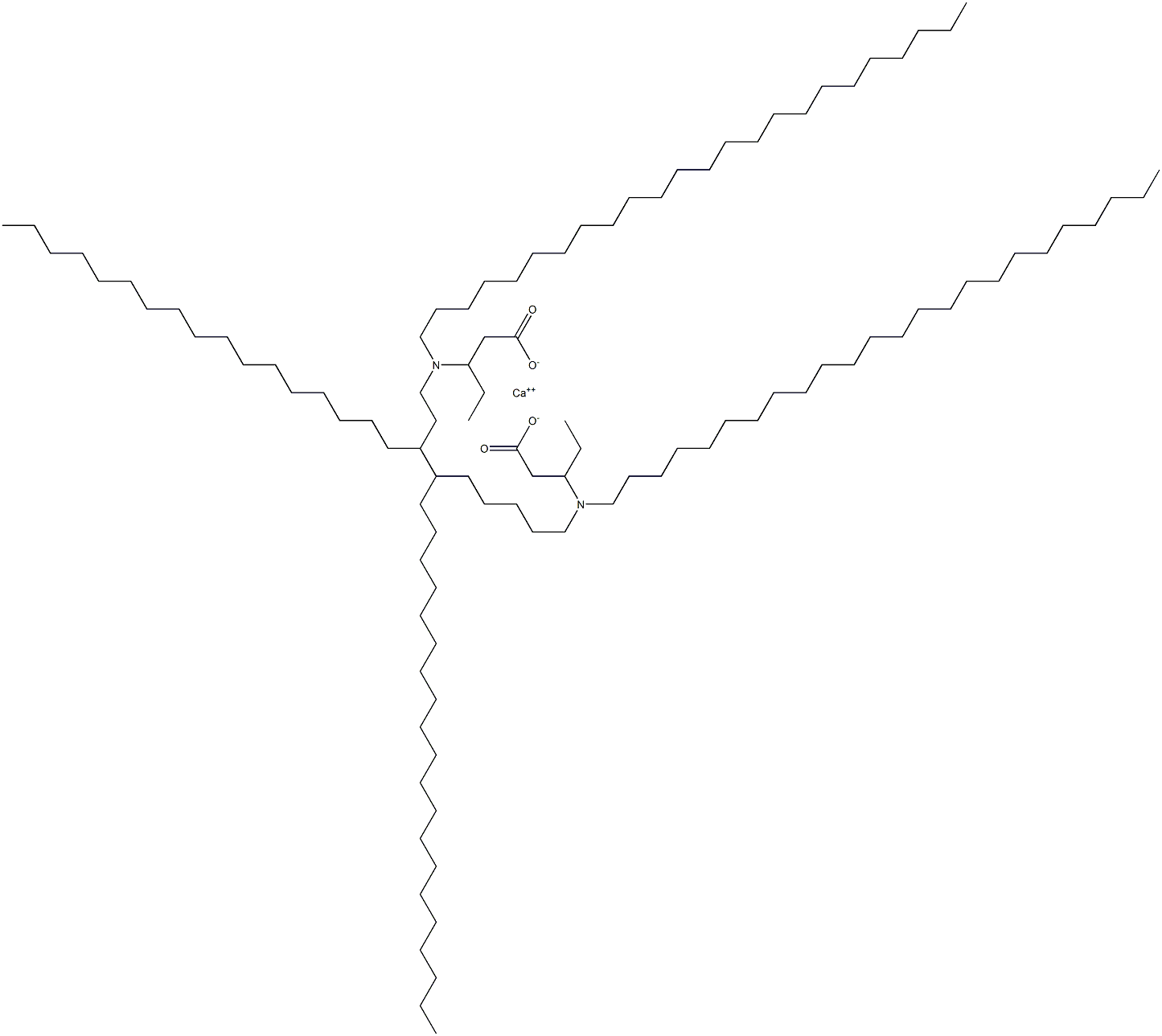 Bis[3-(ditetracosylamino)valeric acid]calcium salt Struktur