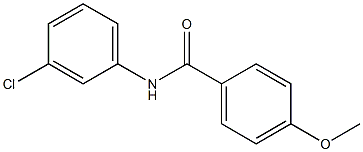 N-(4-Methoxybenzoyl)-3-chlorobenzenamine Struktur