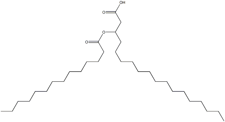 3-Tetradecanoyloxystearic acid Struktur