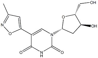 5-[3-Methylisoxazol-5-yl]-2'-deoxyuridine Struktur