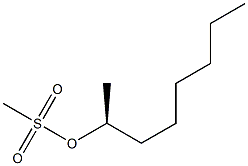 (+)-Methanesulfonic acid (S)-1-methylheptyl ester Struktur