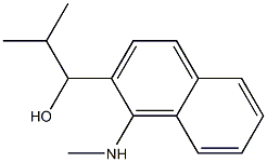 2-Methyl-1-[1-(methylamino)naphthalen-2-yl]propan-1-ol Struktur