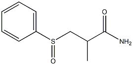 2-Methyl-3-(phenylsulfinyl)propanamide Struktur