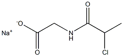 (2-Chloropropionylamino)acetic acid sodium salt Struktur