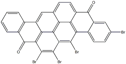 2,5,6,7-Tetrabromo-8,16-pyranthrenedione Struktur