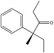 [R,(-)]-4-Methyl-4-phenyl-3-hexanone Struktur