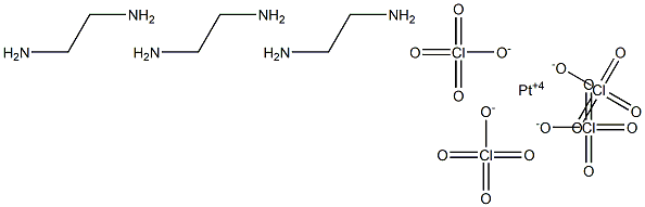 Tris(ethylenediamine)platinum(IV) perchlorat Struktur