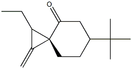 (3S)-6-tert-Butyl-2-ethyl-1-methylenespiro[2.5]octan-4-one Struktur