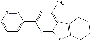 4-Amino-5,6,7,8-tetrahydro-2-(3-pyridinyl)[1]benzothieno[2,3-d]pyrimidine Struktur