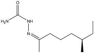 [R,(-)]-6-Methyl-2-octanonesemicarbazone Struktur