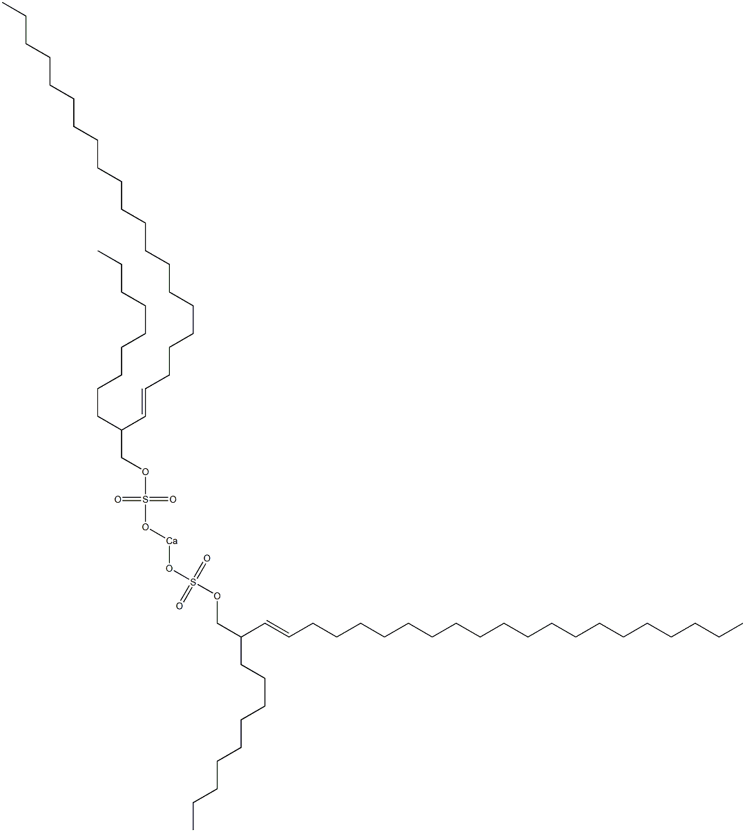 Bis(2-nonyl-3-tricosenyloxysulfonyloxy)calcium Struktur