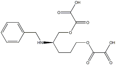 2,2'-[[[R,(-)]-2-(Benzylamino)-1,5-pentanediyl]bis(oxy)]bis(2-oxoacetic acid) Struktur