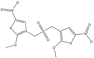 2-Methoxy-5-nitrothiophen-3-yl(methyl) sulfone Struktur