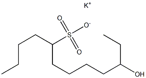 10-Hydroxydodecane-5-sulfonic acid potassium salt Struktur