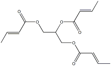 Glycerin triscrotonate Struktur