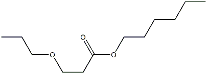 3-Propoxypropionic acid hexyl ester Struktur