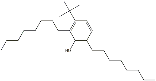 3-tert-Butyl-2,6-dioctylphenol Struktur