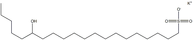 15-Hydroxyicosane-1-sulfonic acid potassium salt Struktur