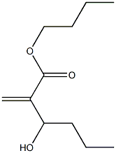 3-Hydroxy-2-methylenehexanoic acid butyl ester Struktur