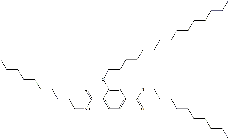 2-(Hexadecyloxy)-N,N'-didecylterephthalamide Struktur