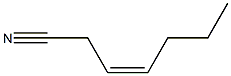 (Z)-3-Heptenenitrile Struktur