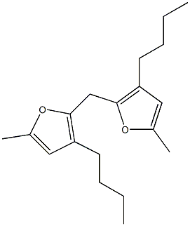 2,2'-Methylenebis(3-butyl-5-methylfuran) Struktur