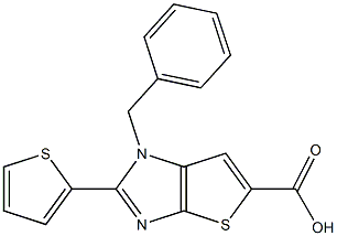 1-Benzyl-2-(2-thienyl)-1H-thieno[2,3-d]imidazole-5-carboxylic acid Struktur