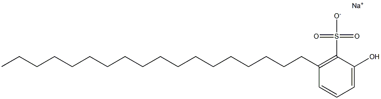 2-Hydroxy-6-octadecylbenzenesulfonic acid sodium salt Struktur