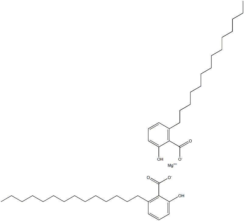 Bis(6-tetradecylsalicylic acid)magnesium salt Struktur