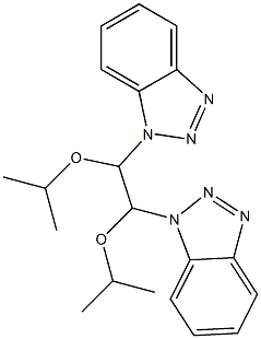 1,2-Bis(1H-benzotriazol-1-yl)-1,2-bis(isopropyloxy)ethane Struktur