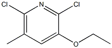 2,6-Dichloro-3-ethoxy-5-methylpyridine Struktur