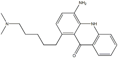 1-(5-Dimethylaminopentyl)-4-aminoacridin-9(10H)-one Struktur