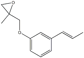 3-(1-Propenyl)phenyl 2-methylglycidyl ether Struktur