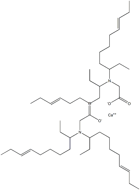 Bis[N,N-di(8-undecen-3-yl)glycine]calcium salt Struktur