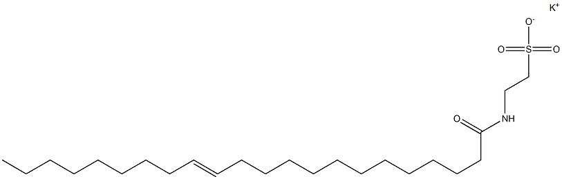 N-[(E)-1-Oxo-13-docosen-1-yl]taurine potassium salt Struktur