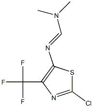 2-Chloro-N-[(dimethylamino)methylene]-4-(trifluoromethyl)thiazol-5-amine Struktur