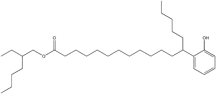 13-(2-Hydroxyphenyl)stearic acid 2-ethylhexyl ester Struktur