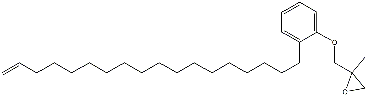 2-(17-Octadecenyl)phenyl 2-methylglycidyl ether Struktur